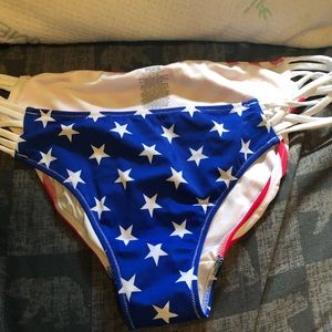PINK american flag bikini bottoms
